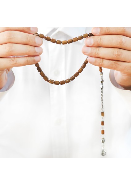 Kararmaz Metal Arnavut Zincir Püsküllü Uçlu Kapsül Kesim Kahverengi Kuka Tesbih fırsatları