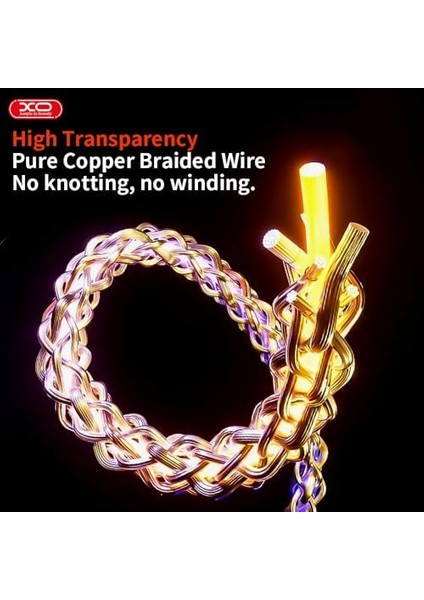 4&apos;ü 1 Arada 60W Type-C Şarj ve Kablosu, 100 Cm, Rgb, Özel Çinko Alaşım, Deri Organizer, 4 Başlıklı, Yüksek Hızlı Veri Aktarımı, NB276, Şeffaf modelleri