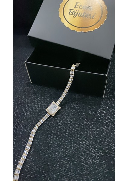 Çelik Zirkon Taş Baget Bileklik modelleri