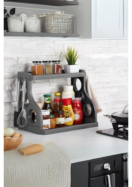Life Tezgah Üstü Organizer Düzenleyici Gri Renk MIT1066