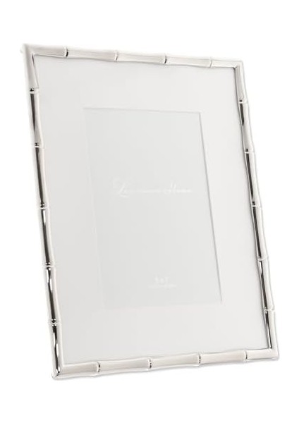 Frames Bambu Tasarım Metal Çerçeve, 8X10, Mat 5x7, Gümüş fiyatları