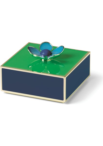 Spade New York It Pop Çiçekli Kutu, 0,4 Kg, Yeşil/lacivert