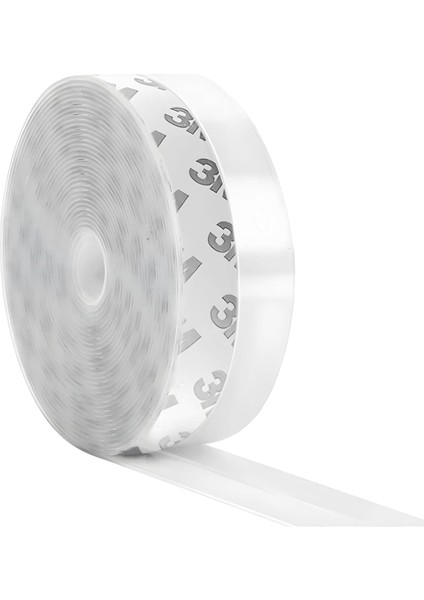 5 Metre Şeffaf Silikon Izolasyon Bandı | Kendinden Yapışkanlı Fitil | Kapı Altı, Cam, Pencere, Duşakabin Için | Rüzgar, Toz, Soğuk ve Ses Yalıtım Şeridi