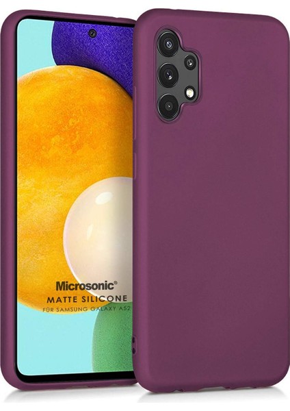 Silicone Galaxy A52 Için Kılıf Mor [galaxy A52 ile Uyumlu Kılıf - Mor]