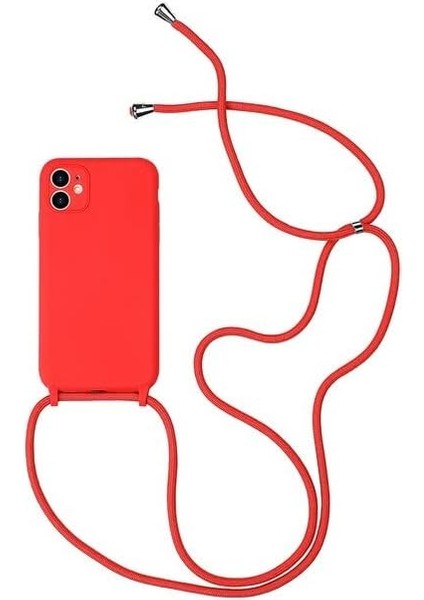6/6s Için Boyun Askılı Lansman Çok Şık Ipli Kılıf (Kırmızı)
