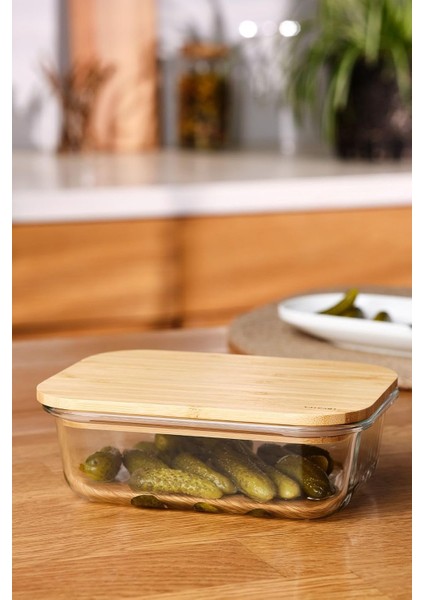 640 ml Borosilikat Saklama Kabı