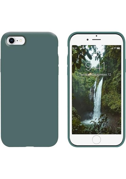 Aksesuar 6 / 6s Içi Kadife Lansman Silikon Kılıf Şok Emici Full Kasa Koruma Sağlayan Kılıf - Silicone Compatible With 6 / 6s Gel Rubber Full Body Protection Cover (Kaktüs)