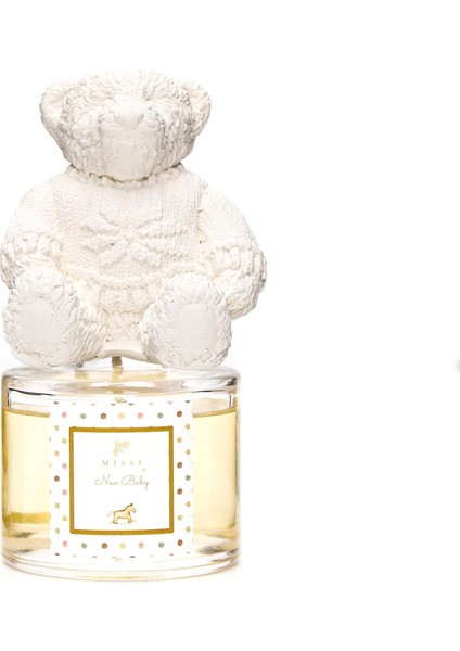 ml Ekru Ayıcık Seramik Taşlı Baby Oda Kokusu