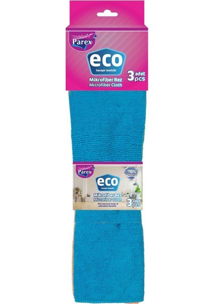 Eco 3’lü Mikrofiber Bez Açık