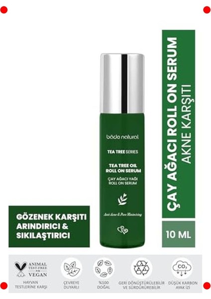 Çay Ağacı Yağlı Akne Karşıtı Roll-On 10 ml indirimleri