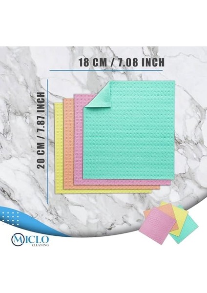 Cleanıng | Mutfak Bezi, Isveç Bulaşık Bezi, Sünger Bez |%100 Pamuk Selüloz | Biyobozunur | X4 Adet modelleri