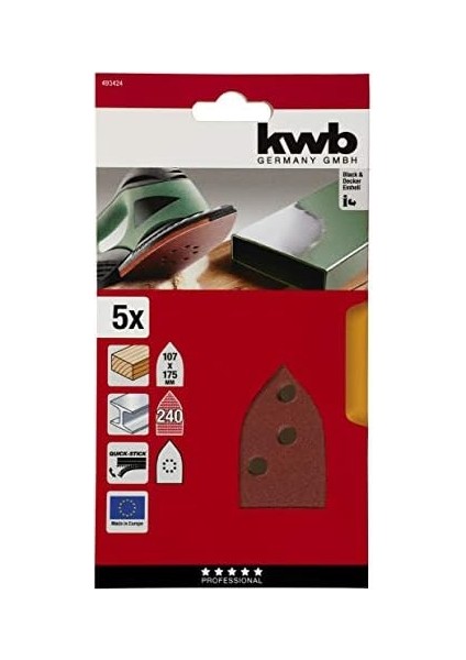 Üçgen Zmpara Kağıt 5&apos;li 240 Kum - 49493424 modelleri