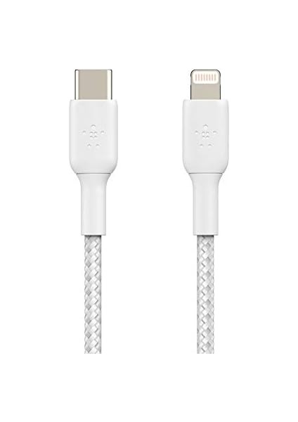 Örgülü Usb-C - Kablosu (Hızlı Şarj Kablosu) Hızlı Şarj Mfi Sertifikalı Usb-C Kablosu (2m, Beyaz) fiyatları