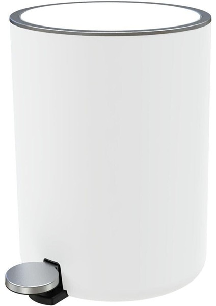 5 Lt Pedallı Çöp Kovası Beyaz