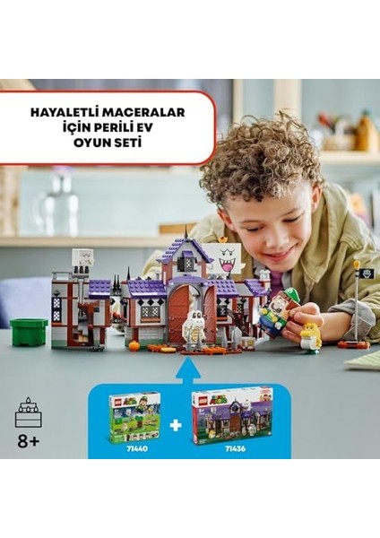 Super Mario Boo’nun Köşkü 71436-8 Yaş ve Üzeri Çocuklar Için Hayaletli Bir Içeren Yaratıcı Oyuncak Yapım Seti (932 Parça) modelleri