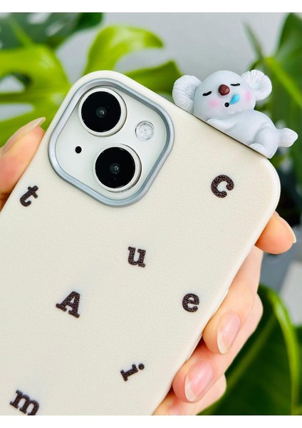 Aksesuar 13-14 ve 15 ile Uyumlu 3D Oyuncaklı Koala Tasarımlı Esnek Silikon Kılıfı
