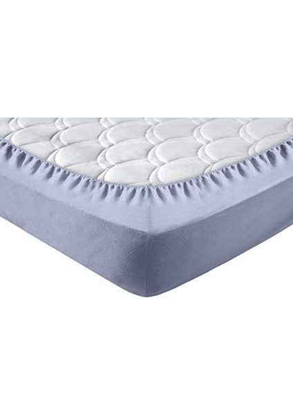 Örme Penye Çarşaf, Battal Çift Kişilik, Açık Gri, Pamuk-Elastan 230G/M2 fiyatları