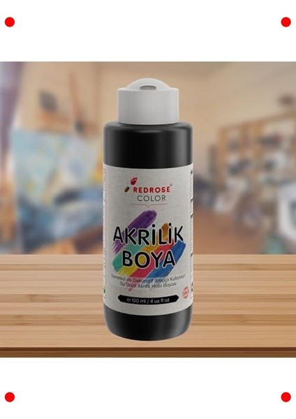 Sanatçı Siyah Akrilik Boya - 120 ml fiyatları