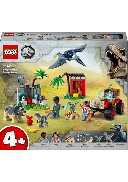 World Yavru Dinozor Kurtarma Merkezi 76963 – 4 Yaş ve Üzeri Çocuklar Için Yaratıcı Oyuncak Dinozor Yapım Seti (139 Parça) modelleri