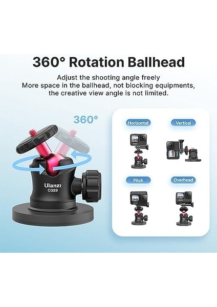 C029 Manyetik Kamera Telefon Ball Montaj Parçası Kafa fiyatları