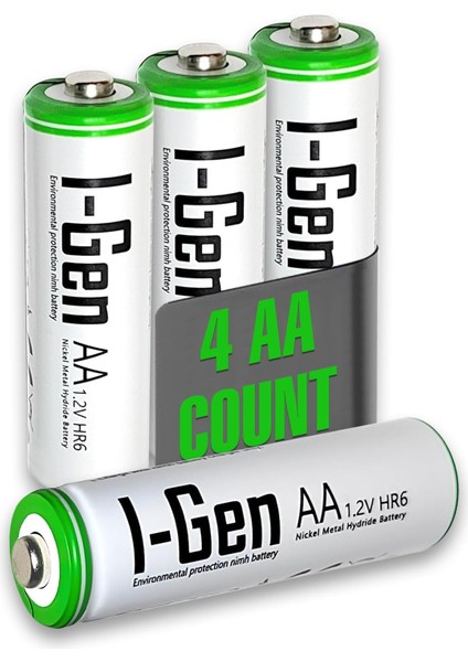 B111 4 Adet Aa 2700 Mah Şarj Edilebilir Pil 1.2V Ni-Mh Şarjlı Pil