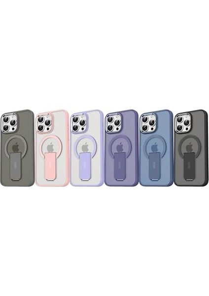 Ggm Aksesuar 14 Pro Max Için ile Uyumlu Arkası Mat Yapıya Metal Kamera Çerçeveli Ultra Güçlendirilmiş Açılır Stantlı Tork Kılıf (Siyah) modelleri