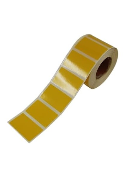 Etiketler, Hazır Al Hızlı Al Kuşe Sarı Renk Baskılı Etiket 50MM x 30MM Ölçülerinde 1000 Adet 40MM Çapında Kendinden Yapışkanlı Rulo Etiket (Sarı) modelleri