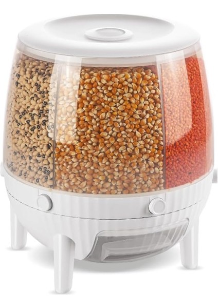 Life 6 Bölmeli 360 Derece Dönebilen 6 Lt Bakliyat Organizeri MIT1038