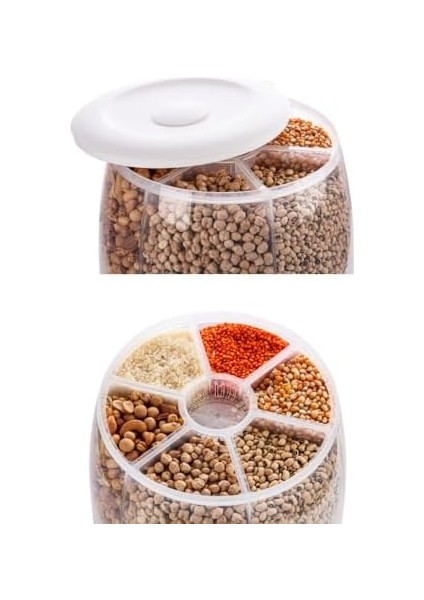 Life 6 Bölmeli 360 Derece Dönebilen 6 Lt Bakliyat Organizeri MIT1038 fiyatları