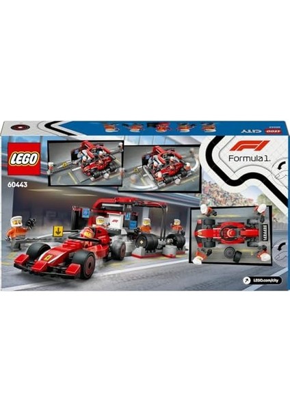 City Ferrari Arabalı F1 Pit Stop ve Pit Ekibi 60443-6 Yaş ve Üzeri Çocuklar Için Yarış Arabası Içeren Yaratıcı Oyuncak Yapım Seti, Doğum Günü Hediyesi (322 Parça) fiyatları