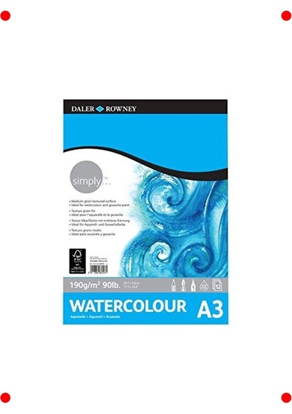 Sanatçı Sulu Boya Bloğu 190GR - A3 Boyut