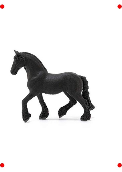 Gerçekçi Frisian Kısrağı Figürü - Çok Renkli modelleri