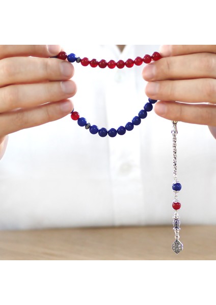 Kararmaz Metal Arnavut Zincir Püsküllü Küre Kesim Bordo Mavi Jade Doğaltaş Taraftar Tesbih M2 modelleri