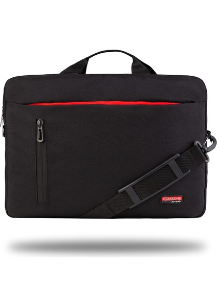 TL4000 15.6" Su Geçirmez Kumaş, Mac Air,, Laptop El Çantası-Siyah