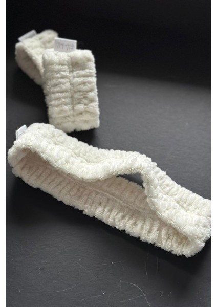 Saç Bandı ve 2li Bileklik Seti | Keseli | Mikrofiber Welsoft Kadın Erkek Makyaj Yüz Yıkama Yoga Spa fiyatları