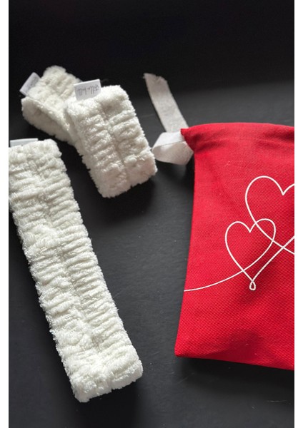 Saç Bandı ve 2li Bileklik Seti | Keseli | Mikrofiber Welsoft Kadın Erkek Makyaj Yüz Yıkama Yoga Spa fırsatları