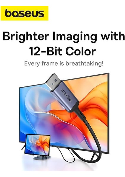 Definition Serisi Type-C To Dp 8k Adaptör Kablo, 1.5m, Siyah fiyatları