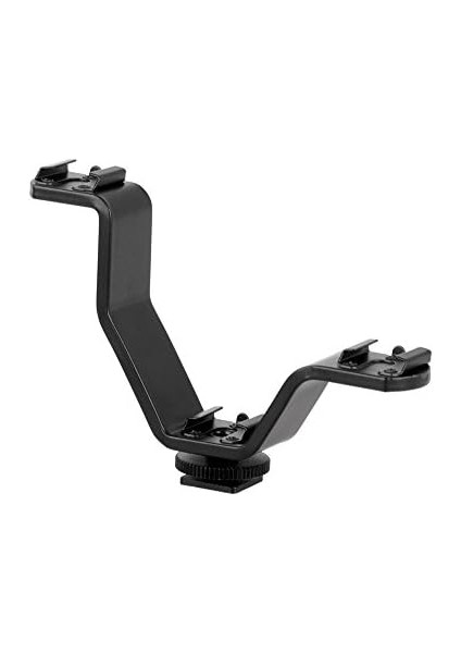 Için V Bracket Üç Girişli Flaş, Led, Mikrofon Tutucu Ufak fiyatları