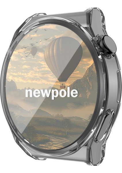 Newpole Gt3 Pro 46MM Için Ekran Koruyucu Kırılmaz Cam ve Tam Kaplayan Kasa Koruyucu Kılıf Yüksek Hassasiyetli Kılıf Gt3 Pro 46MM ile Uyumludur