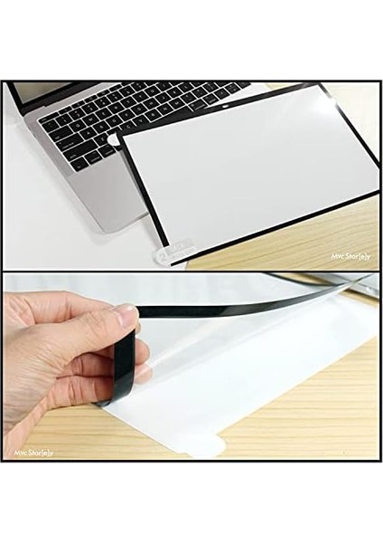 Laptop Ekran Pro 15 Inç Çerçeveli Glare A1707 A1990 ile Uyumlu Şeffaf modelleri