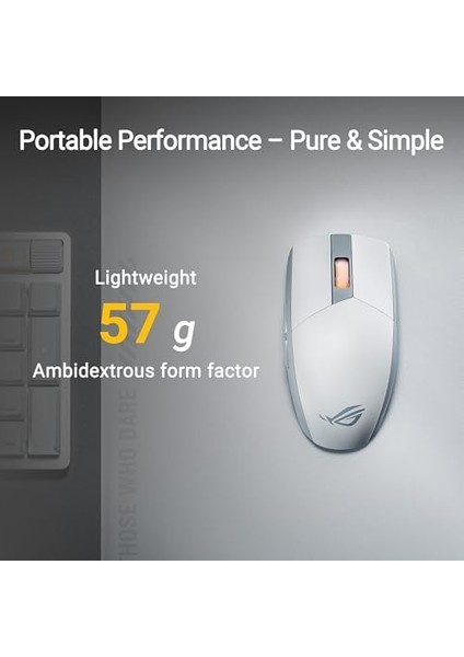 Rog Strıx Impact Iıı Wıreless, Ultra Hafif 36000 Dpı Sensör, 2.4ghz, Bluetooth, Değiştirilebilir Swıtch, Oyuncu Mouse Beyaz modelleri