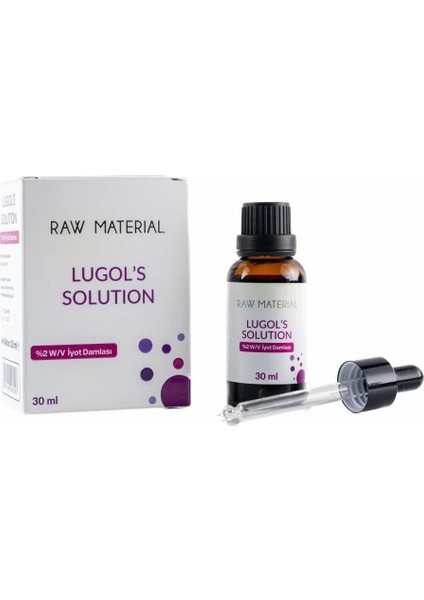Raw Material Lugol&apos;s Solution Iyot%2 Damla 30 ml