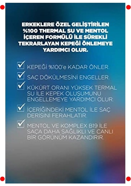 Termal Erkek Şampuanı: Kepek & Saç Dökülmesi fırsatları