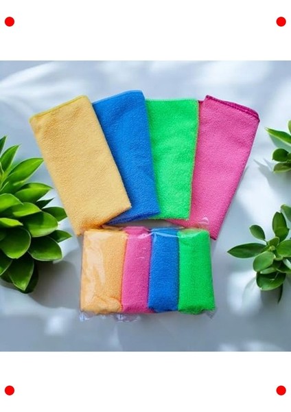 Çok Amaçlı Mikrofiber Temizlik Bezi 4'lü Paket - 40X40 cm fırsatları