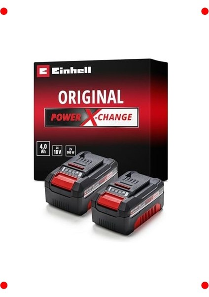 Yüksek Performanslı Akü Seti (2X18V, 4.0 Ah)