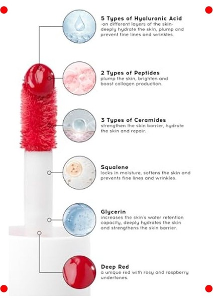 Çok Amaçlı Nemlendirici Makyaj Tint Kırmızı modelleri