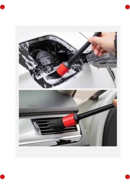 Araç Detaylı Iç Dış Temizlik Fırça Seti (5 Parça) fırsatları