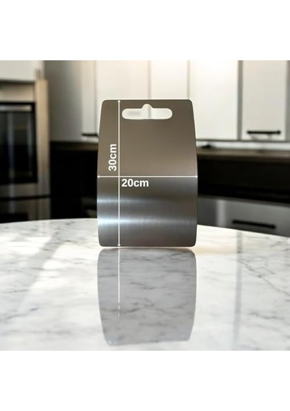 Handle Çelik Kesme Tahtası - Paslanmaz Çelik, Hijyenik ve Dayanıklı (30X20 Cm) fiyatları