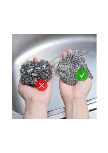 Telli Bulaşık Bezi Ovma Teli ve Çok Amaçlı Multi Temizlik Fırçası 4 Adet modelleri