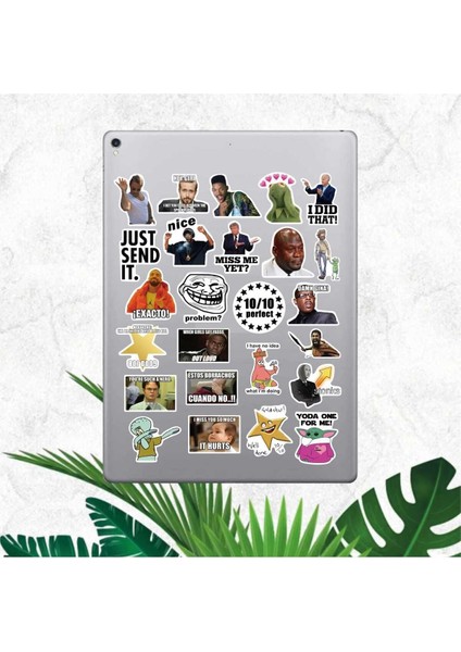 Major Selection Komik Mem Çıkartma Seri 1 Tablet Telefon Ajanda Laptop Defter Seti